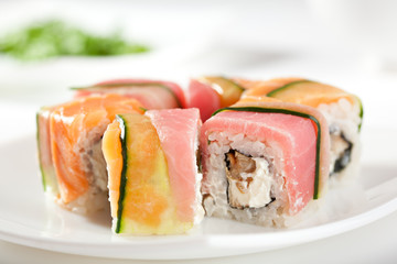 Rainbow Sushi Roll
