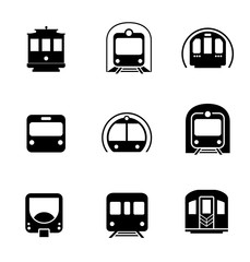 Subway metro icon. Vector elements. Can use for your design, interface, website, infographic and etc.