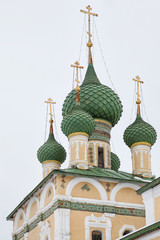 Dome of orthodox church of Nativity of John the Baptist in Uglich