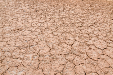 Drought disaster concept cracked soil dry lake Australian outback