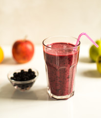smoothie with black currant