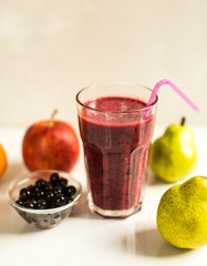 smoothie with black currant