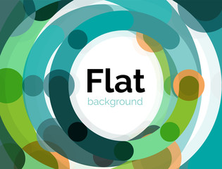 Geometric swirl and circle lines abstract background