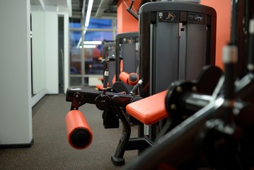 Detail of the sports exercise machine