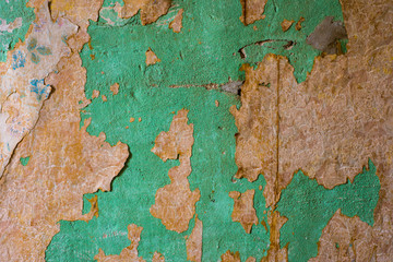 Old wall peeling wallpaper grunge wall background