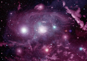 galaxy in a free space