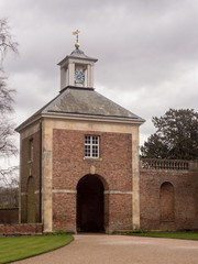 Naklejka premium Beningbrough Hall, North Yorkshire, UK March 28th 2016. Clock Tower at Beningbrough Hall