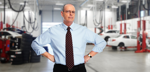Mature auto mechanic.