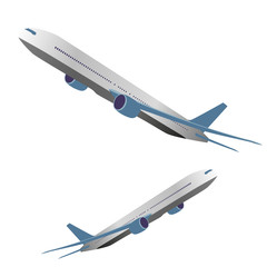 aircraft in flight on a white background