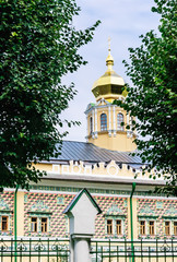 Fototapeta na wymiar Royal Halls of the temple of the Intercession of the Mother of God. Trinity-Sergius Lavra. Sergiev Posad. Moscow region