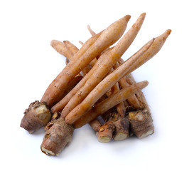 Fingerroot, Kaempfer, Boesenbergia on white background