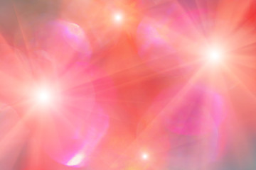 Background in red and pink colors with shining lights