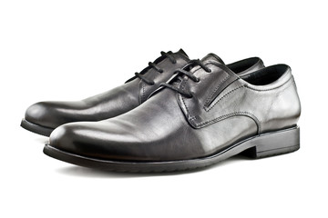 Men's classic shoes isolated on white background