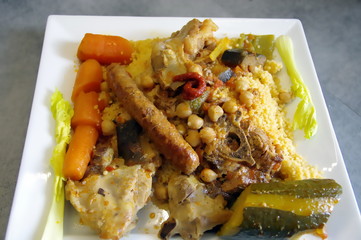 assiette de couscous