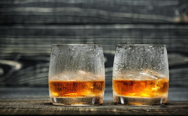 glass of hard liquor