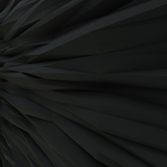 Geometric black abstract polygonal noised edges - 106619499