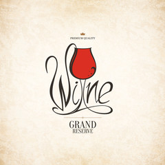 Logotype for wine shop, winery, wine list, restaurant - 106620273