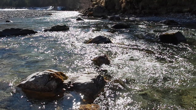 Flu&szlig; Ostrach im Hintersteiner Tal