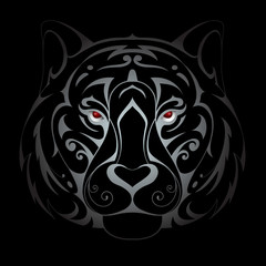 Tiger head illustration