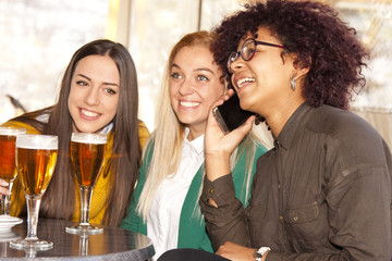 friends talking on the phone