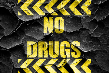 Grunge cracked No drugs sign