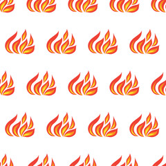 fire seamless isolated