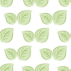 green leaves seamless 