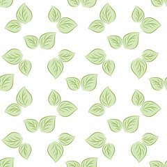 green leaves seamless 