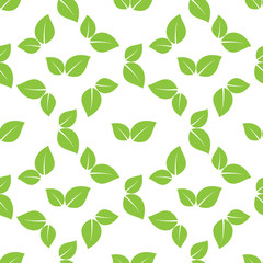 green leaves seamless 