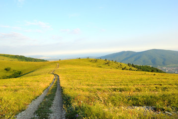 The stony road in the mountains, Kabardinka, Russia