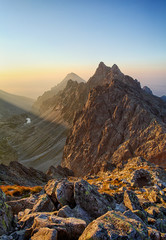 Peak in rocky mountain - Tatra - obrazy, fototapety, plakaty