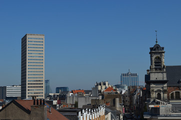 View of the city of Brussels