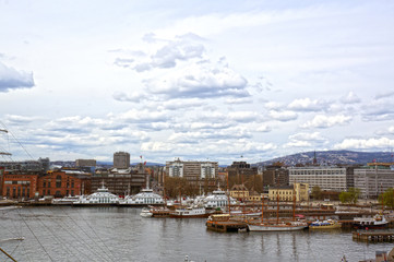 View of Oslo and the Oslo Fjord. Norway, May 08, 2013