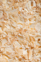 Homemade cake with chocolate decor and dried fruits