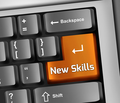 Keyboard Illustration New Skills