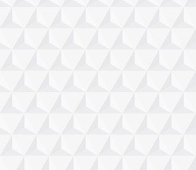 Fototapeta premium Seamless subtle gray hexagonal triangles op art illusion pattern vector
