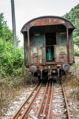 Fototapeta na wymiar Lost train