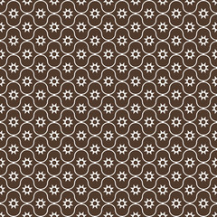 Seamless brown Moroccan pattern vector