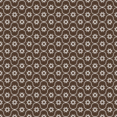 Seamless brown Moroccan pattern vector