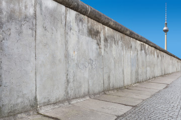 Berlin Wall with TV Tower 