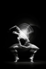 Ballet dancer in black