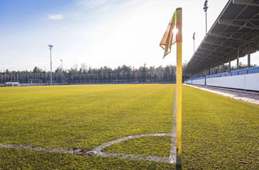 Naklejka premium Training Camp with soccer fields