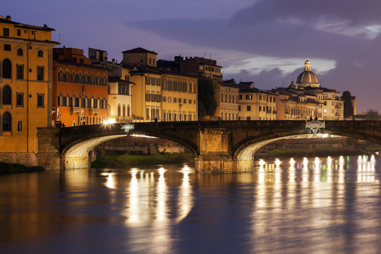 Holy Trinity Bridge in Florence