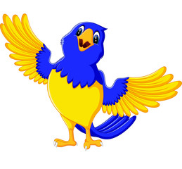 illustration of Cartoon macaw smile