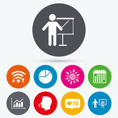 Fototapeta premium Diagram graph Pie chart. Presentation billboard.