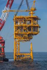 Fototapeta premium Oil rig lifting