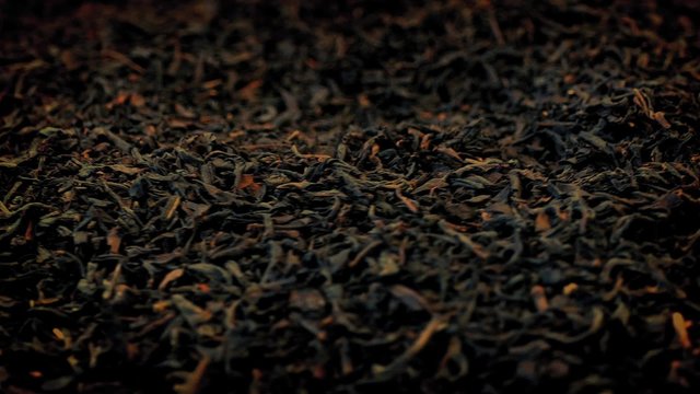 Tea Leaves Rotating Macro