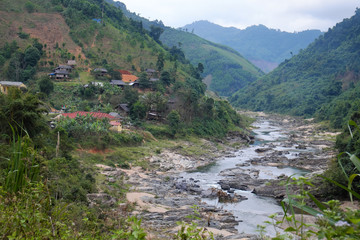 Ho Chi Minh trail, forest, mountain, terrain