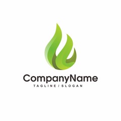 Fire Flame Logo design vector 