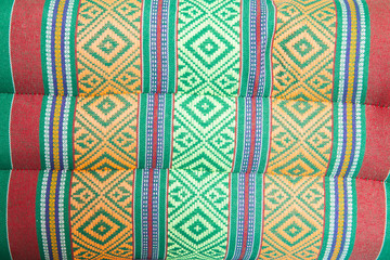 Pattern pillow embroidered with Thailand.